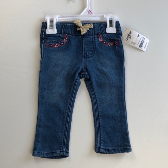 pink sparkle onesie & embroidery jean bundle - Picture 4 of 6